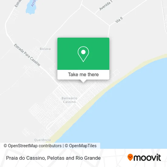 Mapa Praia do Cassino