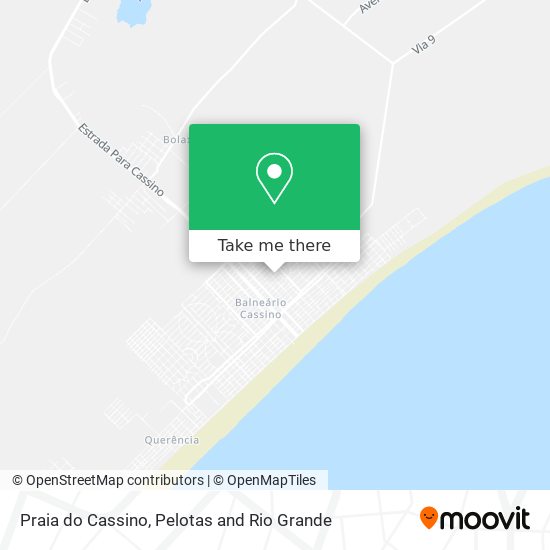 Praia do Cassino map
