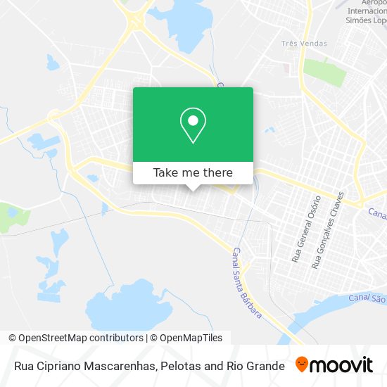 Rua Cipriano Mascarenhas map