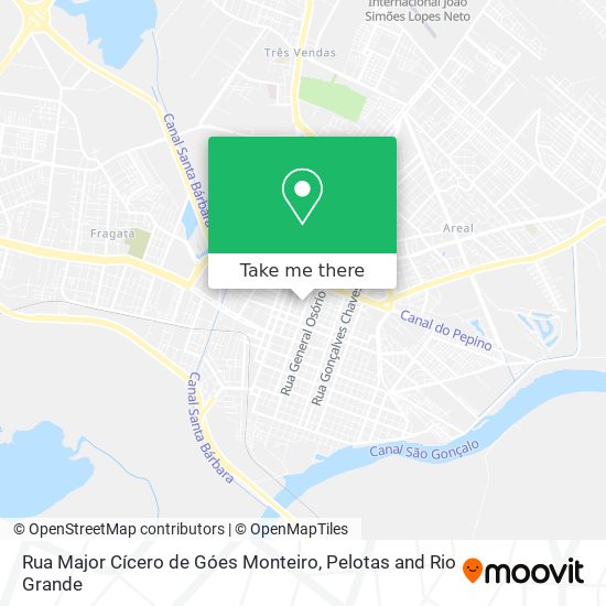 Mapa Rua Major Cícero de Góes Monteiro