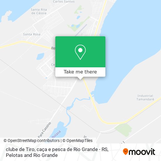 clube de Tiro, caça e pesca de Rio Grande - RS map