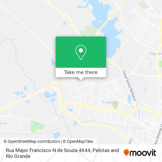 Mapa Rua Major Francisco N de Souza 4644