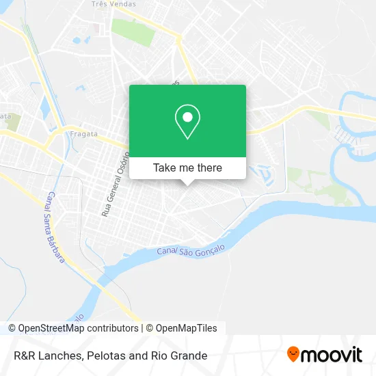 R&R Lanches map
