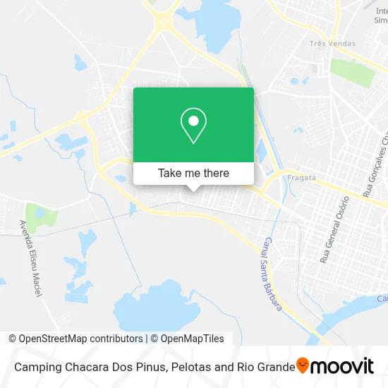 Camping Chacara Dos Pinus map