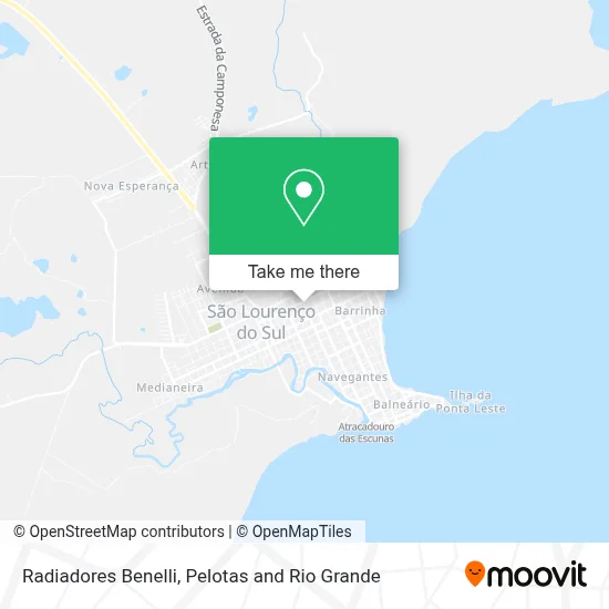 Radiadores Benelli map