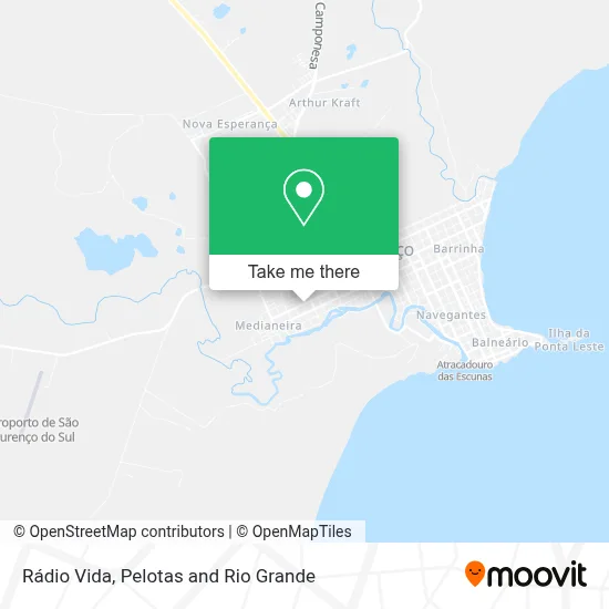Rádio Vida map