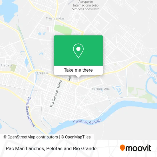 Pac Man Lanches map