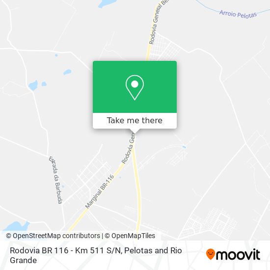 Rodovia BR 116 - Km 511 S/N map