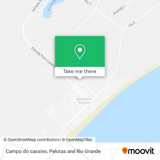 Mapa Campo do cassino