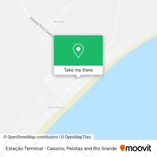 Estação Terminal - Cassino map