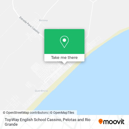 TopWay English School Cassino map