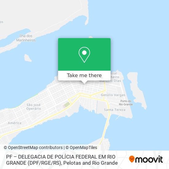 PF – DELEGACIA DE POLÍCIA FEDERAL EM RIO GRANDE (DPF / RGE / RS) map