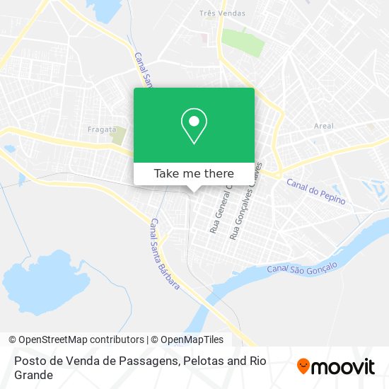 Posto de Venda de Passagens map