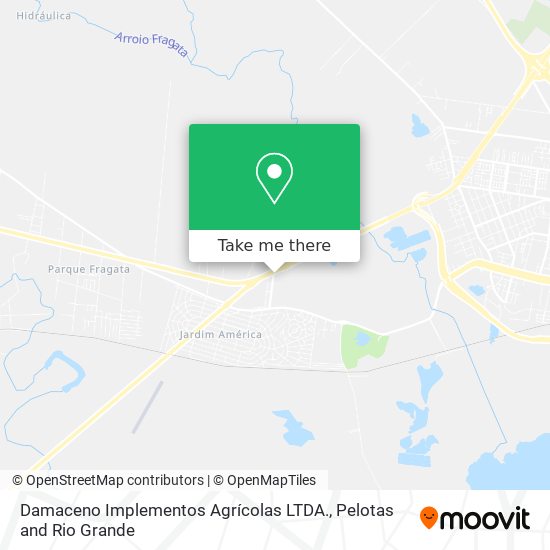 Damaceno Implementos Agrícolas LTDA. map