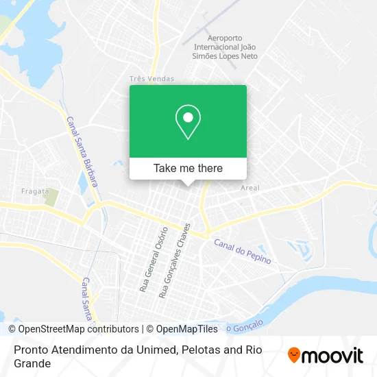 Mapa Pronto Atendimento da Unimed