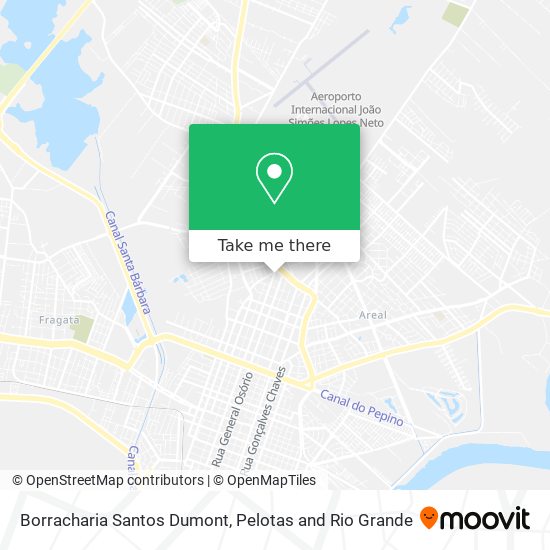 Mapa Borracharia Santos Dumont