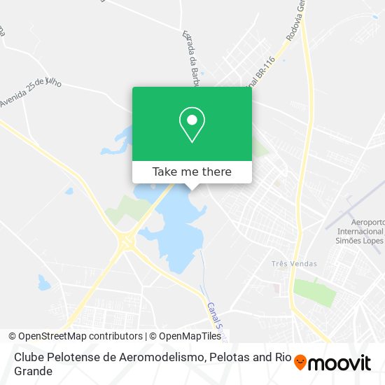 Mapa Clube Pelotense de Aeromodelismo