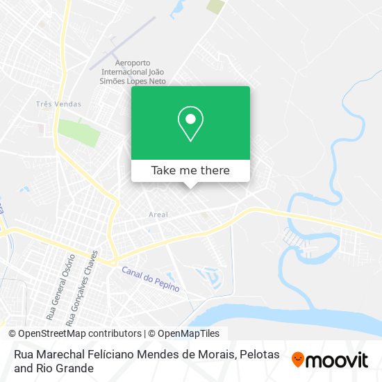 Mapa Rua Marechal Felíciano Mendes de Morais