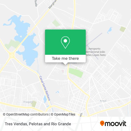 Tres Vendas map