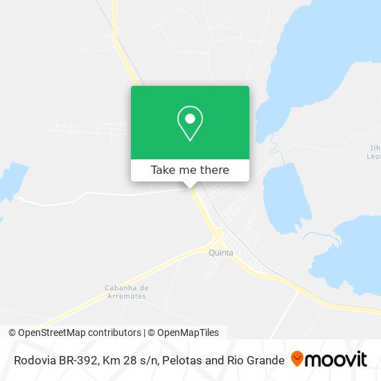 Mapa Rodovia BR-392, Km 28 s/n