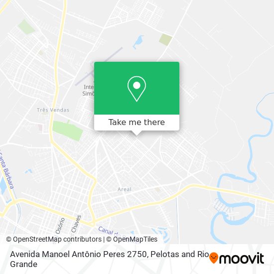 Mapa Avenida Manoel Antônio Peres 2750