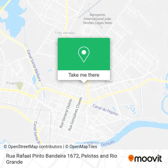 Mapa Rua Rafael Pinto Bandeira 1672