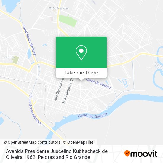 Mapa Avenida Presidente Juscelino Kubitscheck de Oliveira 1962