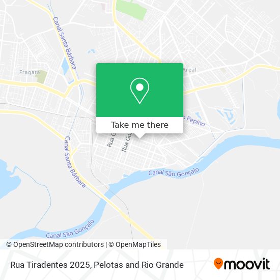 Rua Tiradentes 2025 map