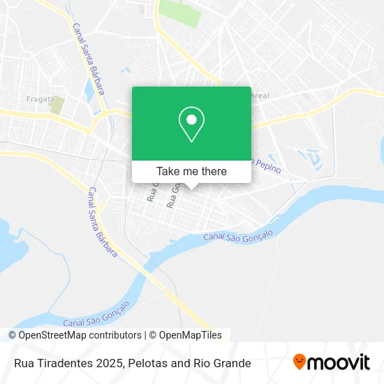 Rua Tiradentes 2025 map