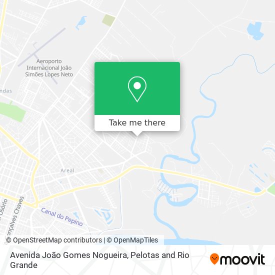 Mapa Avenida João Gomes Nogueira