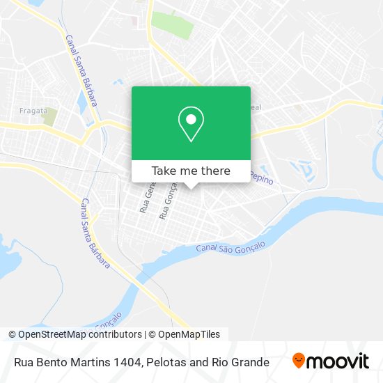 Rua Bento Martins 1404 map
