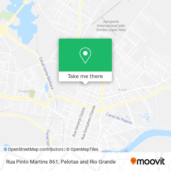 Mapa Rua Pinto Martins 861