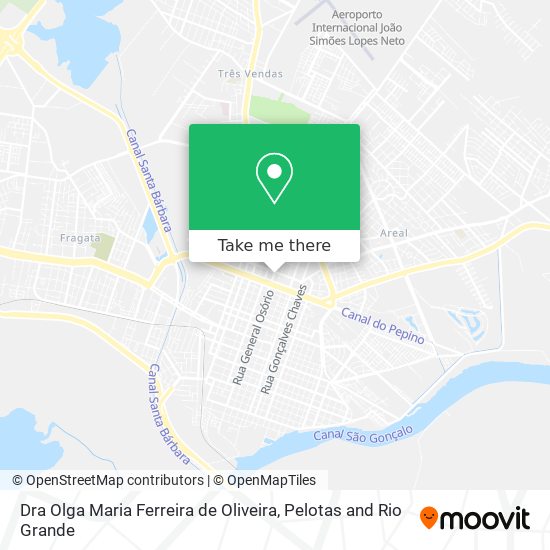 Dra Olga Maria Ferreira de Oliveira map