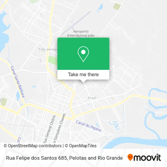 Rua Felipe dos Santos 685 map