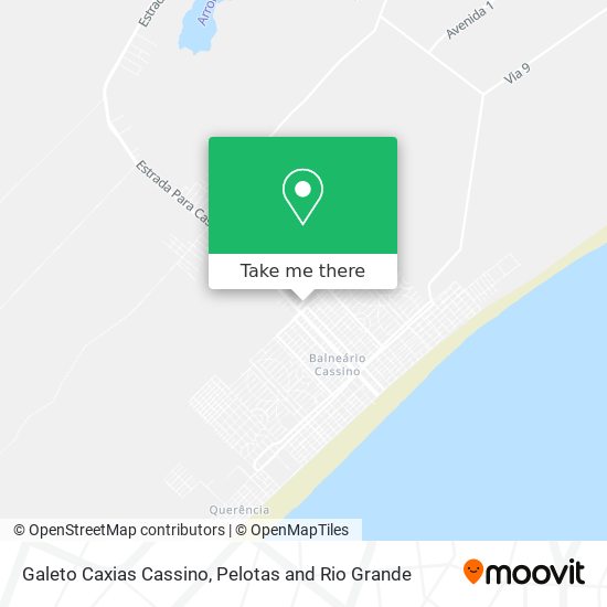 Mapa Galeto Caxias Cassino