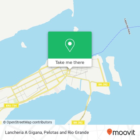 Mapa Lancheria A Gigana, Rua General Neto, 466 Rio Grande Rio Grande-RS 96200-010