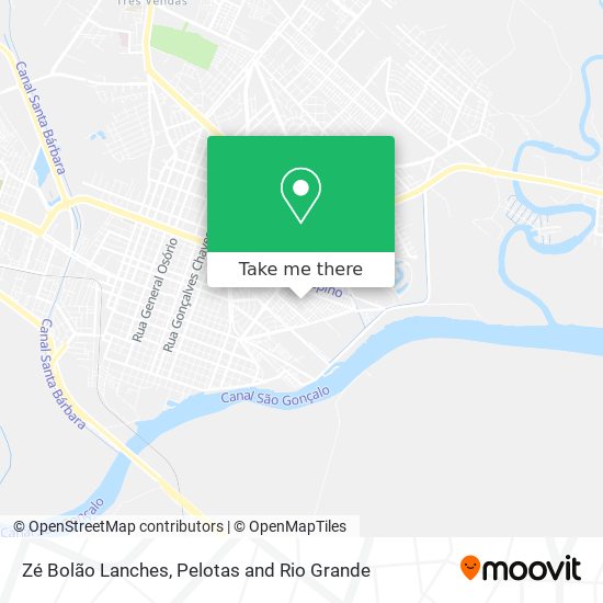 Mapa Zé Bolão Lanches