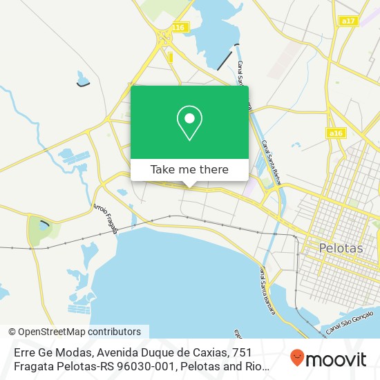 Erre Ge Modas, Avenida Duque de Caxias, 751 Fragata Pelotas-RS 96030-001 map