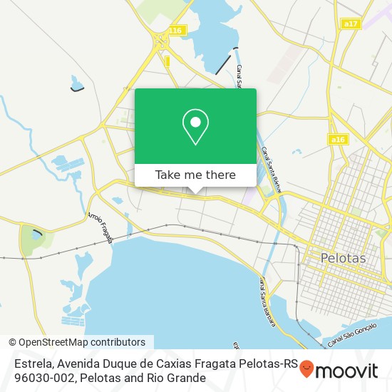 Estrela, Avenida Duque de Caxias Fragata Pelotas-RS 96030-002 map