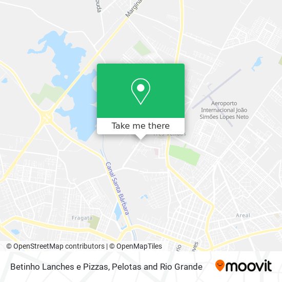 Betinho Lanches e Pizzas map