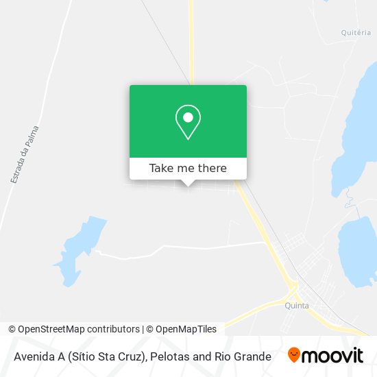 Mapa Avenida A (Sítio Sta Cruz)