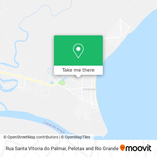 Mapa Rua Santa VItoria do Palmar