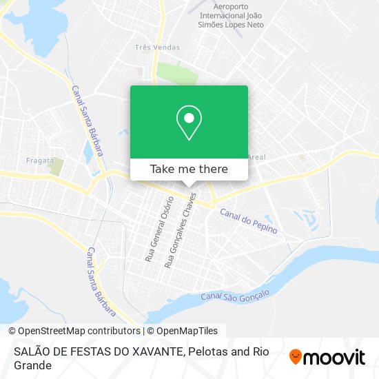 SALÃO DE FESTAS DO XAVANTE map