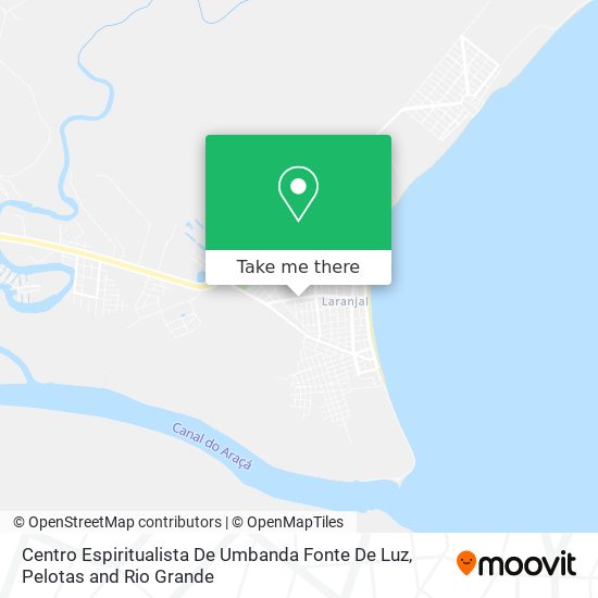 Mapa Centro Espiritualista De Umbanda Fonte De Luz