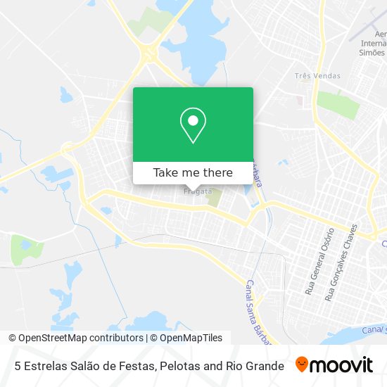 5 Estrelas Salão de Festas map