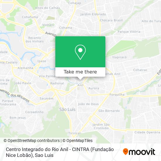 Centro Integrado do Rio Anil - CINTRA (Fundação Nice Lobão) map