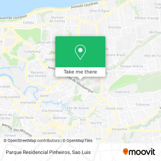 Parque Residencial Pinheiros map
