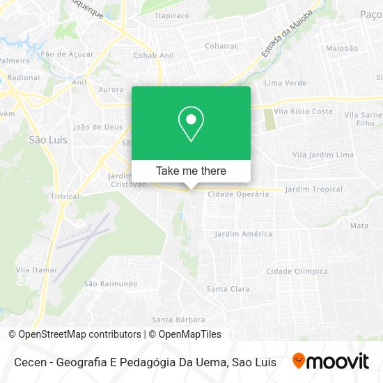 Cecen - Geografia E Pedagógia Da Uema map