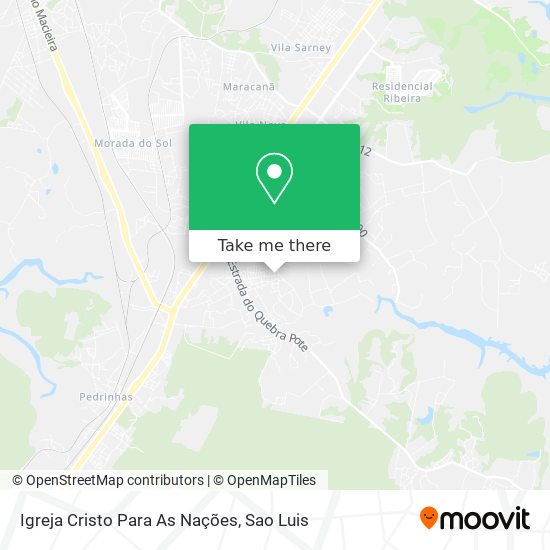 Igreja Cristo Para As Nações map