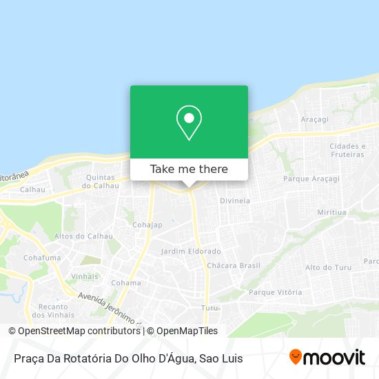 Praça Da Rotatória Do Olho D'Água map